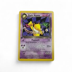 Pokemon Dark Hypno Trading Card - Yellow and Purple